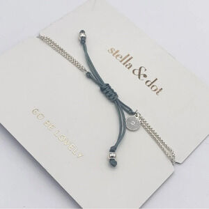 Stella & Dot Go Be Lovely Wishing Slide Bracelet NWT